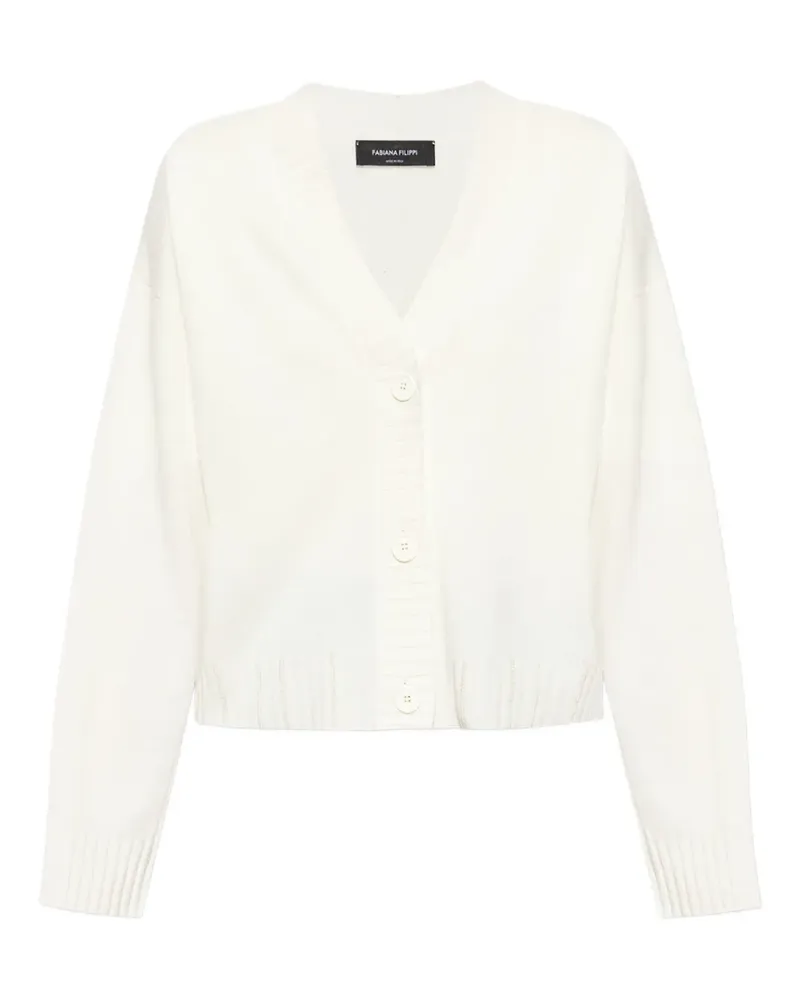 Fabiana Filippi Cardigan mit V-Ausschnitt - Nude Nude