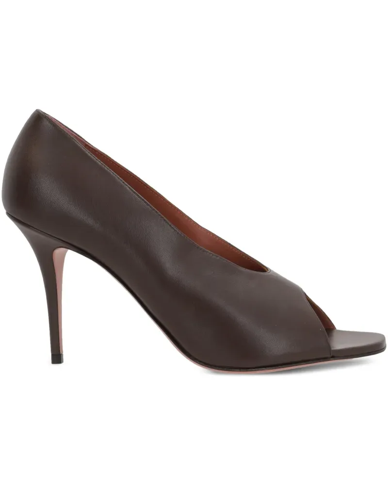 Amina Muaddi Julian Pumps 90mm - Braun Braun