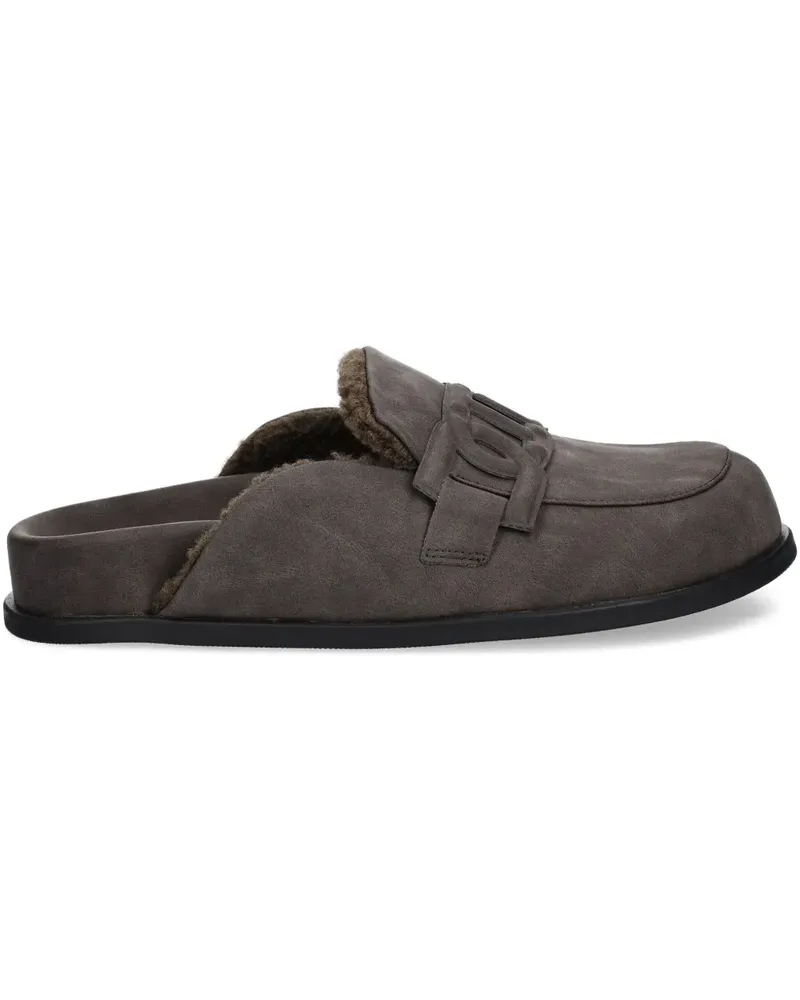 Twin-Set Mules mit Logo-Verzierung - Grau Grau