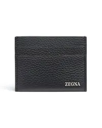 Ermenegildo Zegna Kartenetui mit Logo Schwarz