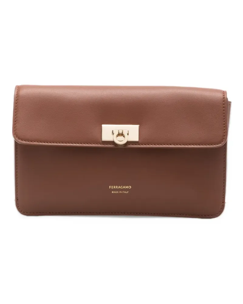 Ferragamo Harley leather shoulder bag - Braun Braun