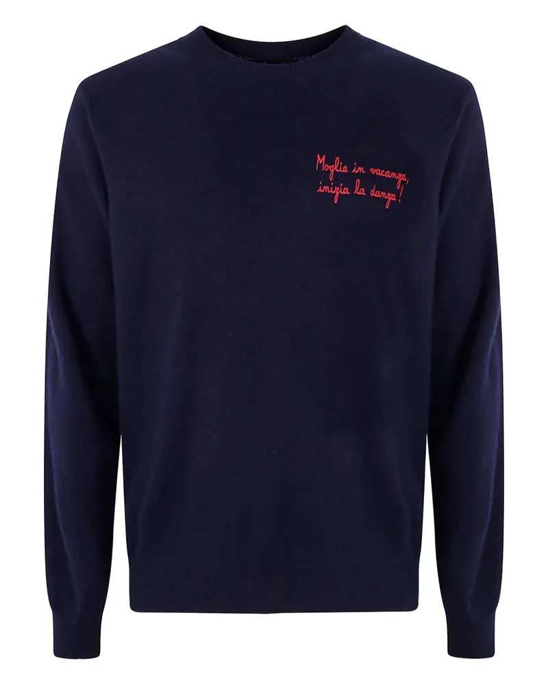 MC2 Saint Barth Pullover mit Stickerei - Blau Blau