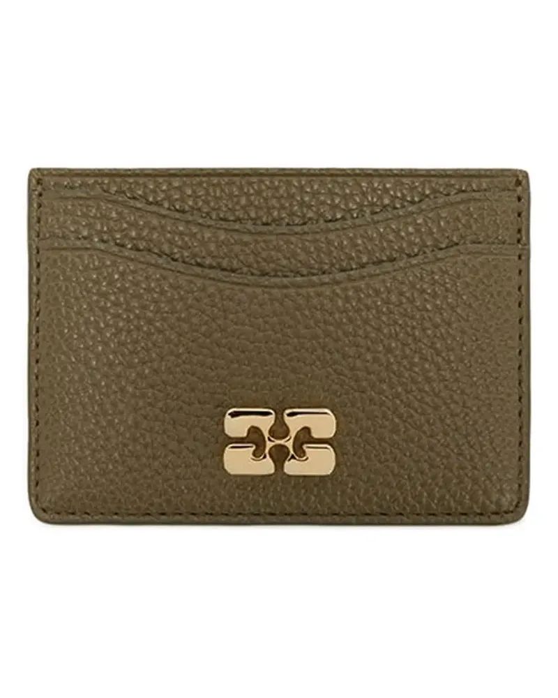 Ganni Bou logo-plaque cardholder - Grün Grün