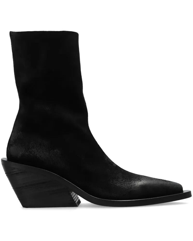 Marsèll Gessetto Stiefeletten mit spitzer Kappe 90mm - Schwarz Schwarz