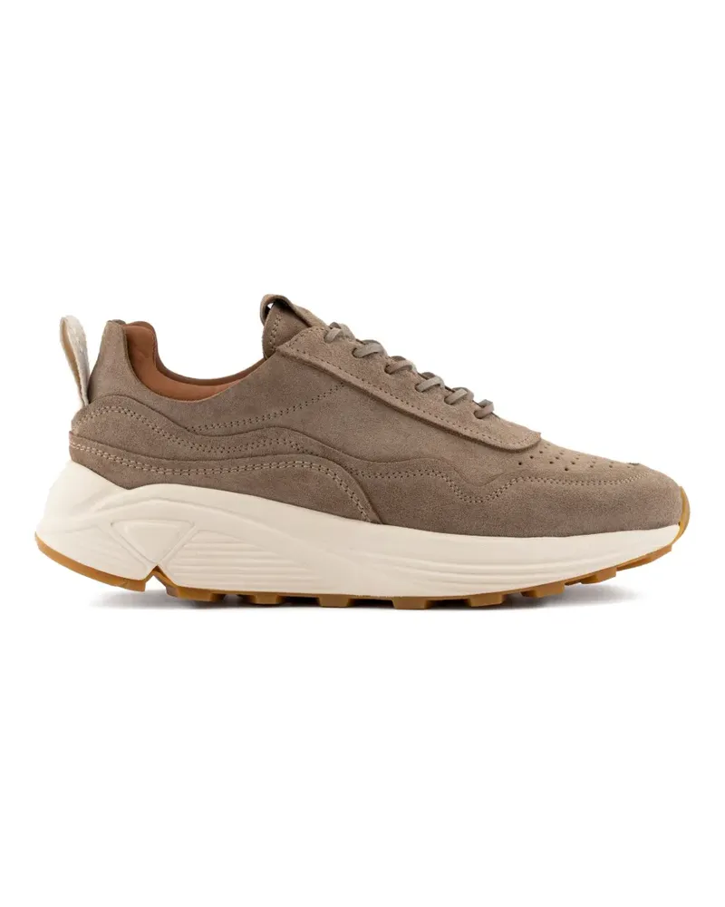 Buttero Perforierte Sneakers mit runder Kappe - Braun Braun