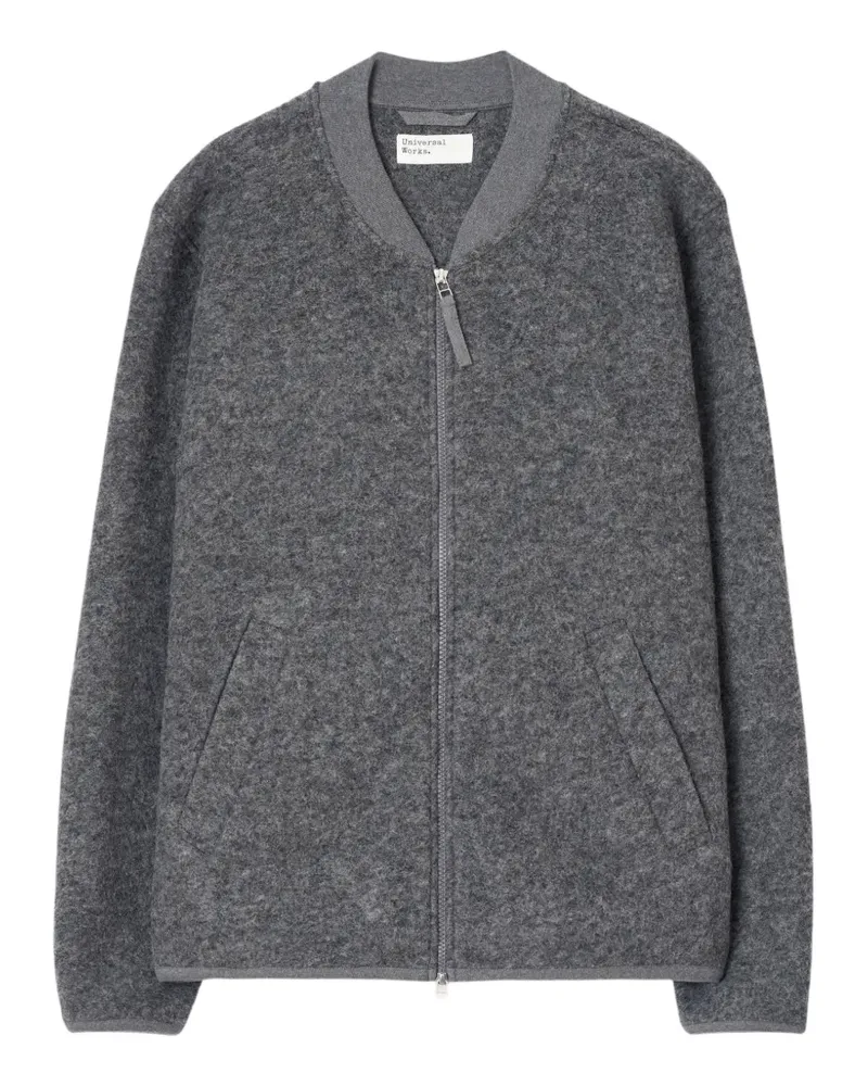 Universal Works Bomberjacke mit Reißverschluss - Grau Grau