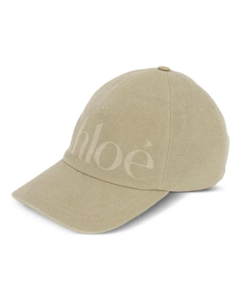Chloé Baseballkappe mit Logo-Print - Nude Nude