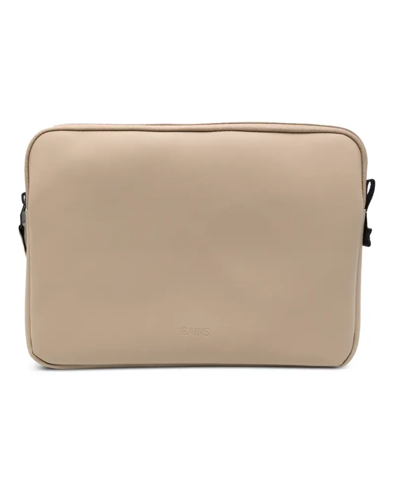 RAINS zip laptop bag - Nude Nude