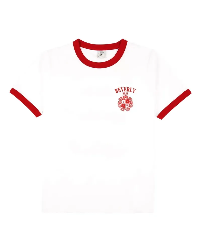 SPORTY & RICH Beverly Hills' T-Shirt - Weiß Weiß
