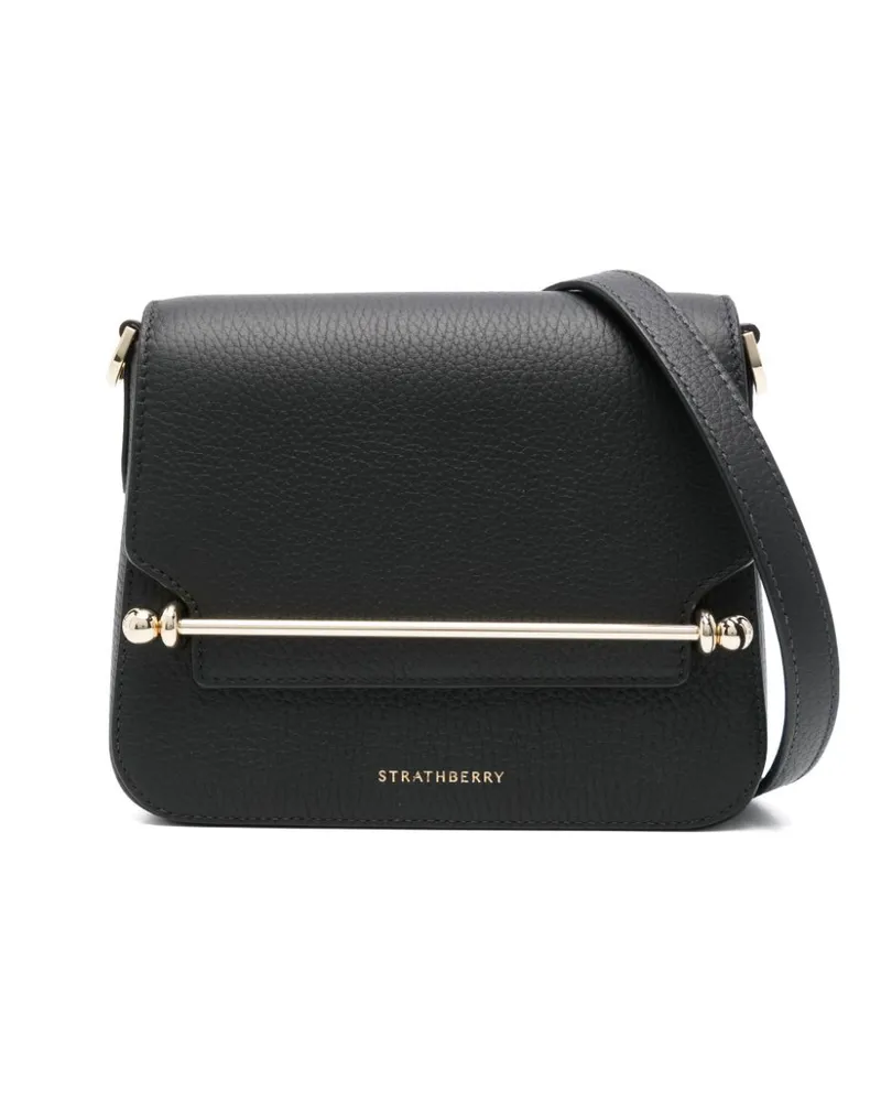 Strathberry Mini Ace Umhängetasche - Schwarz Schwarz