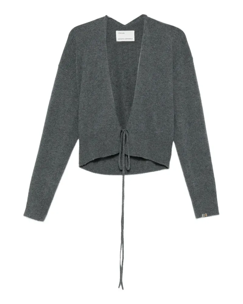 extreme cashmere Gewickelter Cardigan - Grau Grau
