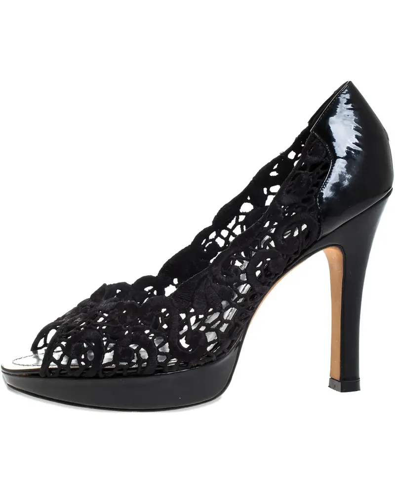 René Caovilla Pre-owned Pumps mit Spitze 115mm - Schwarz Schwarz