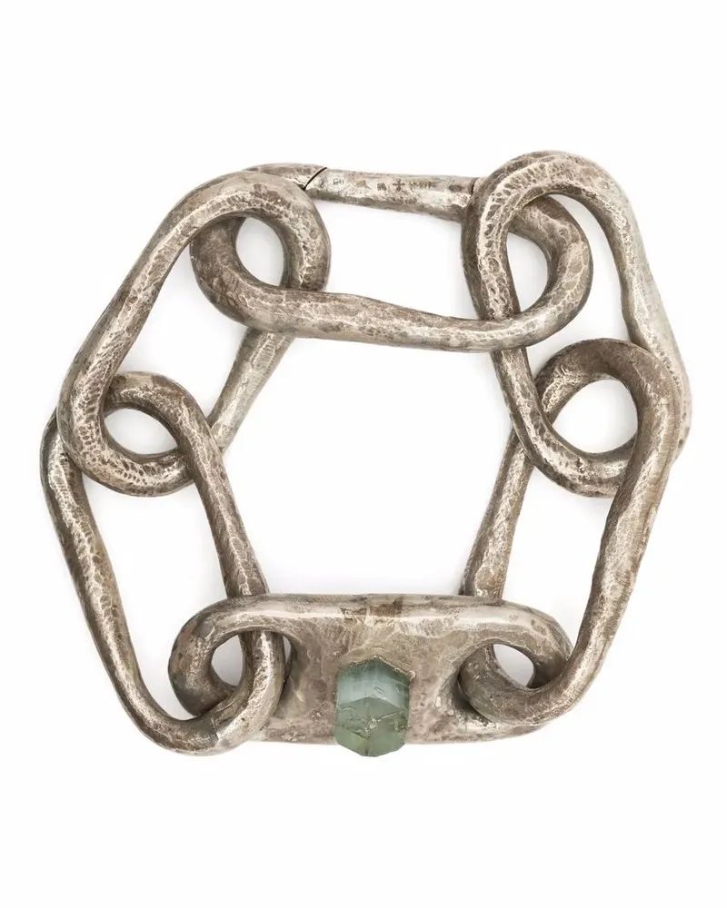 Parts Of Four Roman Large Link Armband - Silber Silber