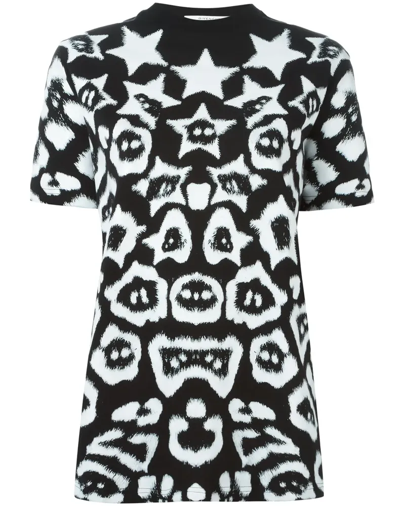Givenchy T-Shirt mit Leoparden-Print - Schwarz Schwarz