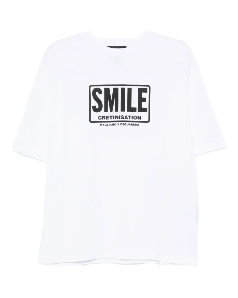 Dsquared2 x Magliano T-Shirt - Weiß Weiß