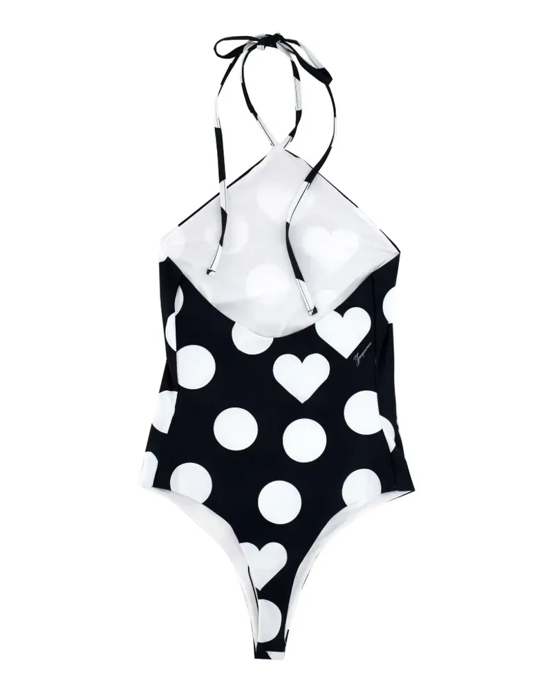 Jacquemus Bastide Badeanzug mit Polka Dots - Blau Blau