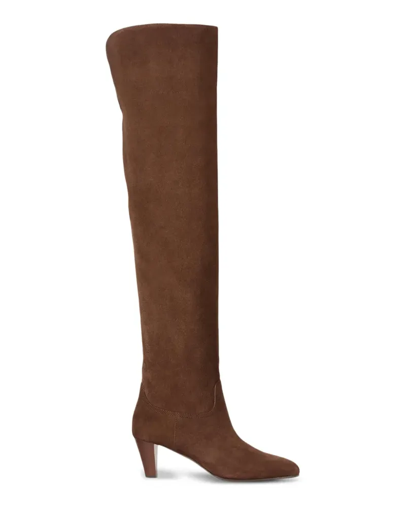 Ralph Lauren Harlee Stiefel aus Kalbswildleder - Braun Braun