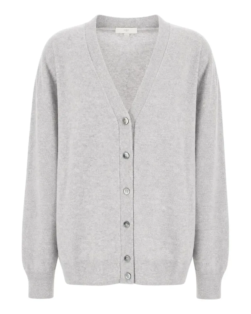 Malo fine-knit cashmere cardigan - Grau Grau