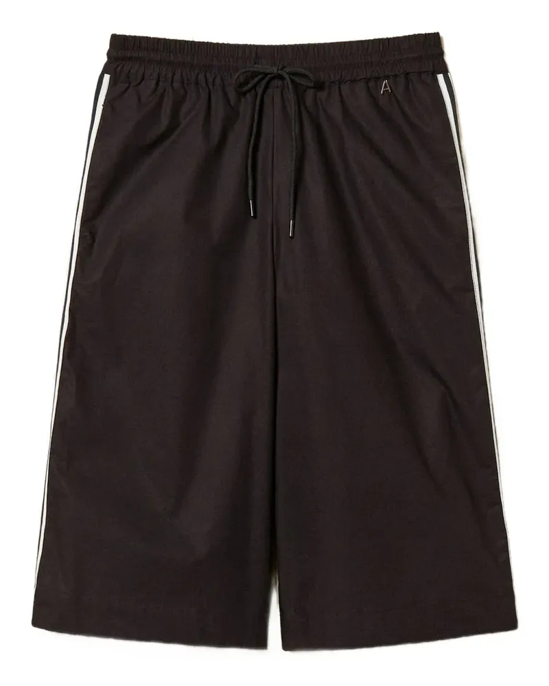 Twin-Set Shorts mit Streifendetail - Schwarz Schwarz