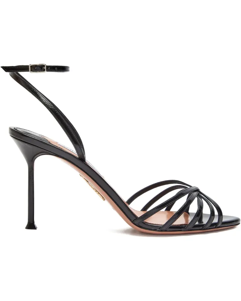 Aquazzura 85mm Tell Me strappy sandals - Schwarz Schwarz