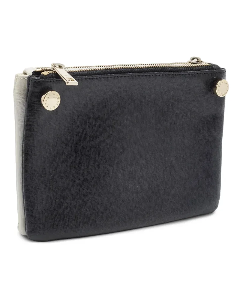 Furla Clutch mit doppeltem Reißverschluss - Schwarz Schwarz