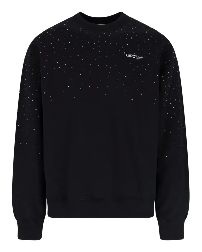 OFF-WHITE Sweatshirt mit Logo - Schwarz Schwarz