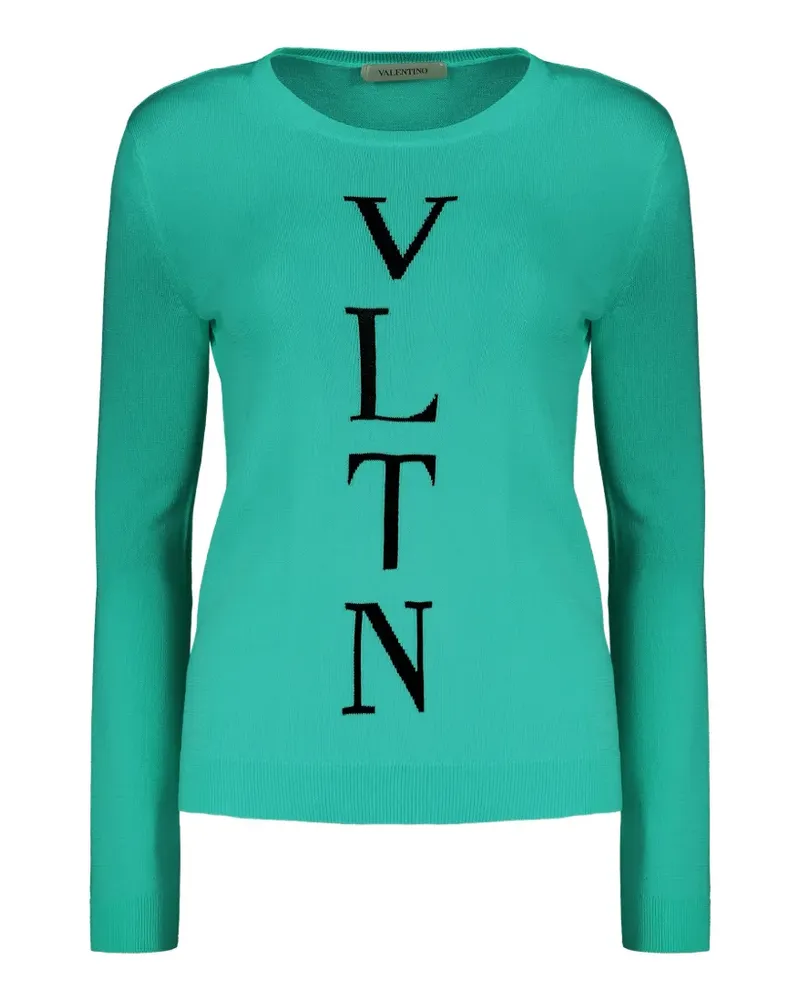 Valentino Garavani VLTN Intarsien-Pullover - Grün Grün