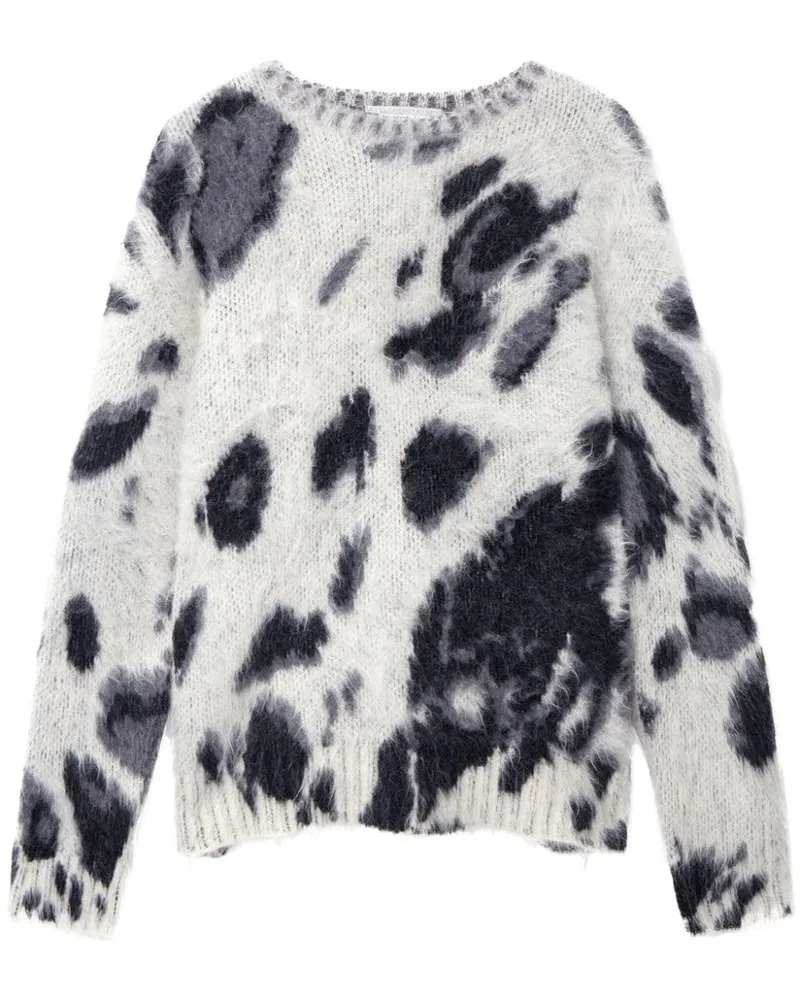 Stella McCartney Pullover mit Jacquardmuster - Weiß Weiß