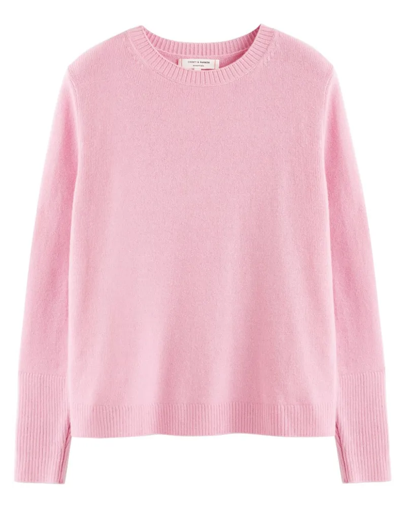 Chinti & Parker The Boxy Pullover aus Kaschmir Rosa