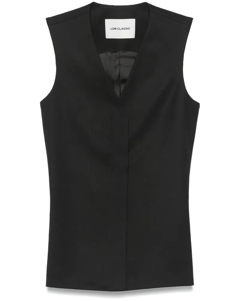 LOW CLASSIC Weste aus Twill - Schwarz Schwarz