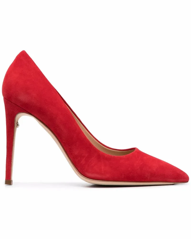 Ferragamo Spitze Wildlederpumps 110mm - Rot Rot