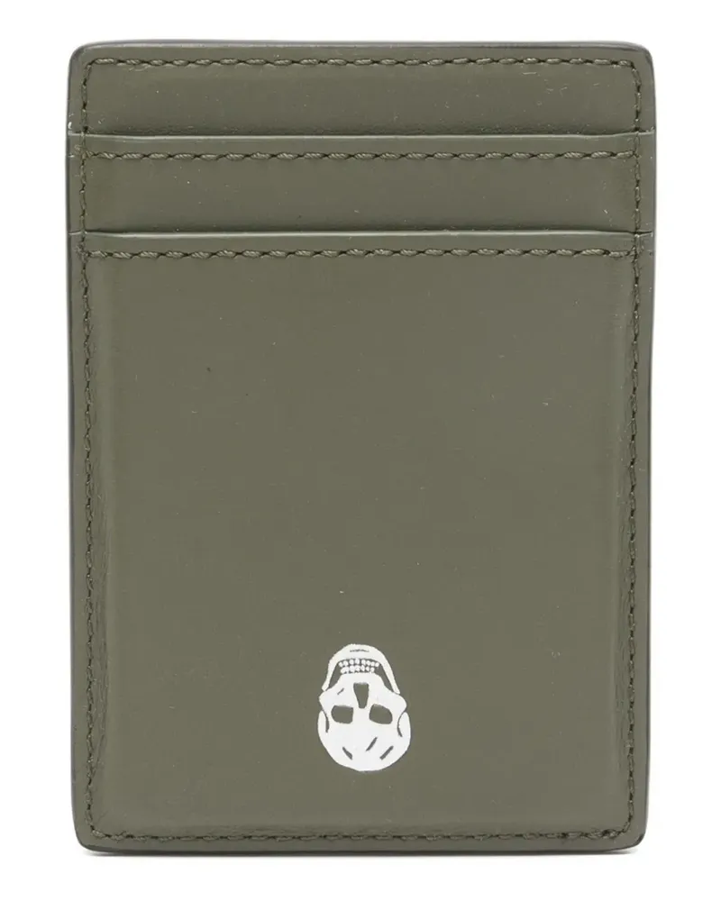 Alexander McQueen Skull-detail card holder - Grün Grün