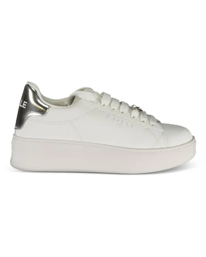 Gaëlle Bonheur Sneakers mit Logo-Schild - Weiß Weiß