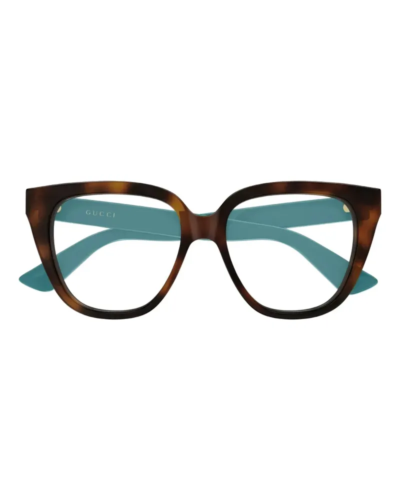 Gucci tortoiseshell square-frame glasses - Braun Braun