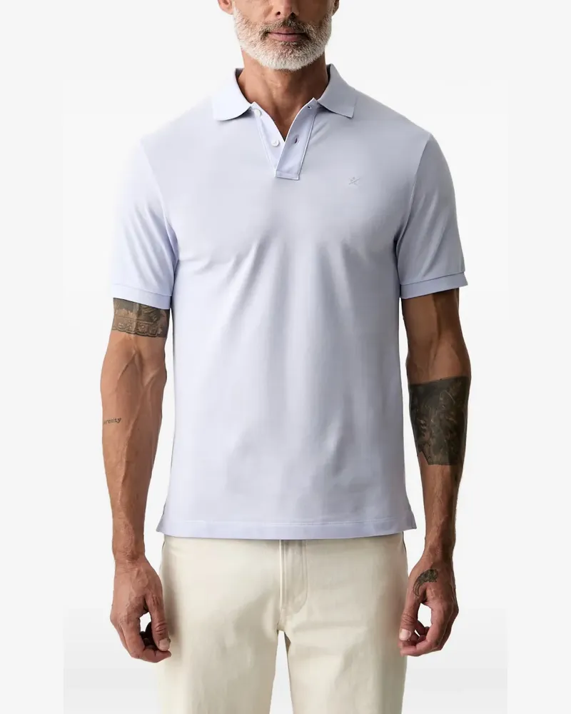 Hackett Poloshirt mit Logo-Stickerei - Violett Violett