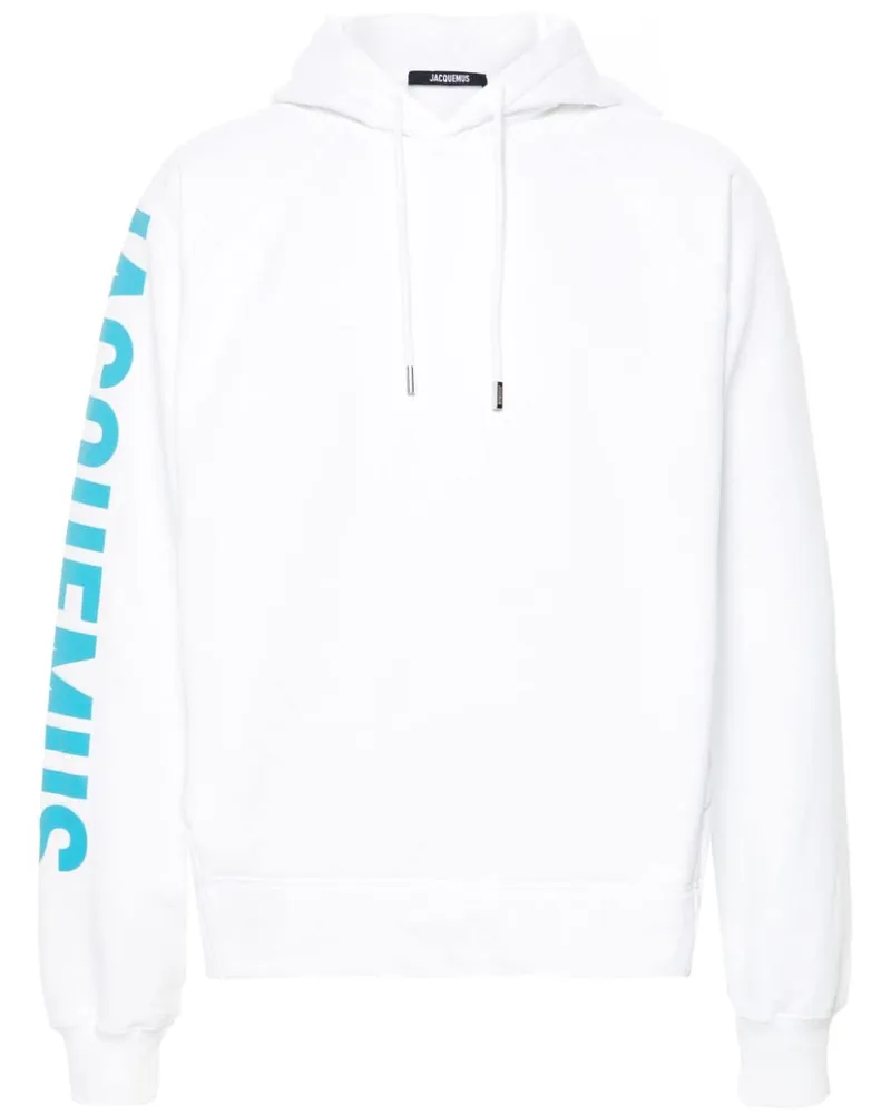 Jacquemus Hoodie mit vorstehendem Logo - Weiß Weiß