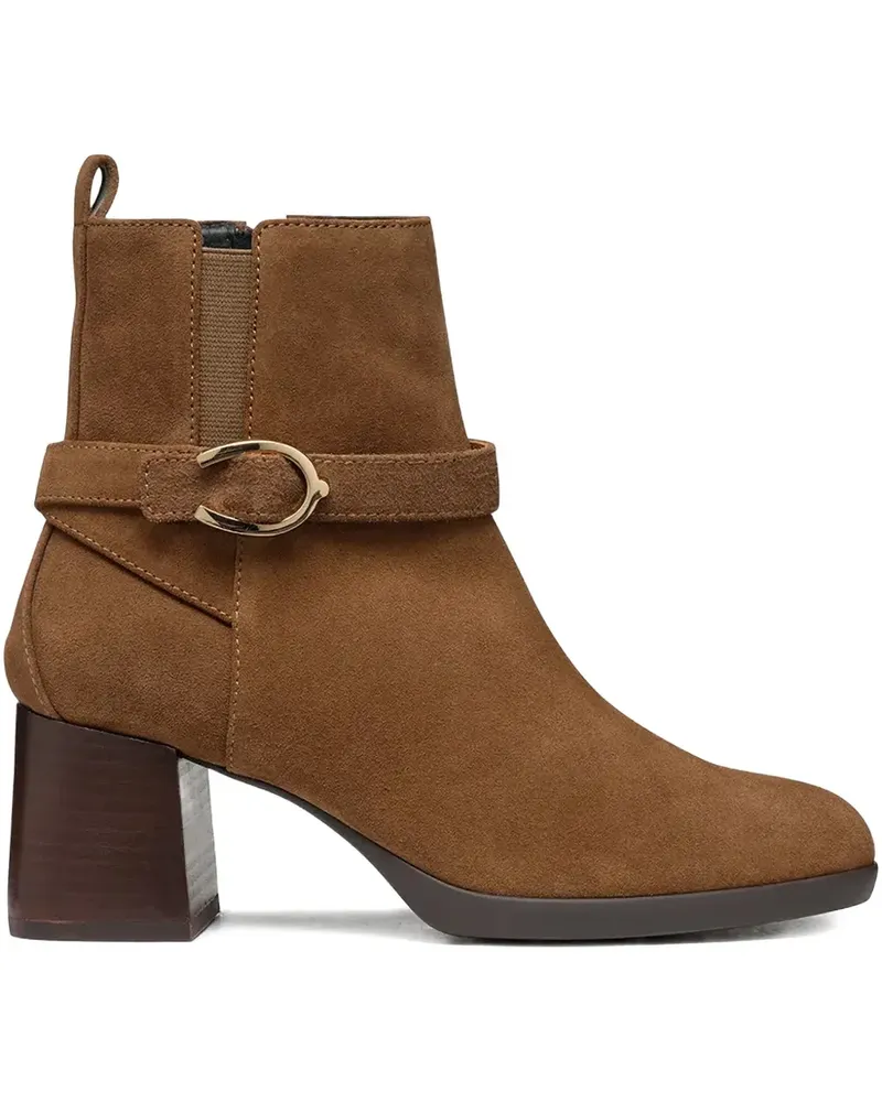 Geox 60mm Walk Pleasure 55 block-heel ankle boots - Braun Braun