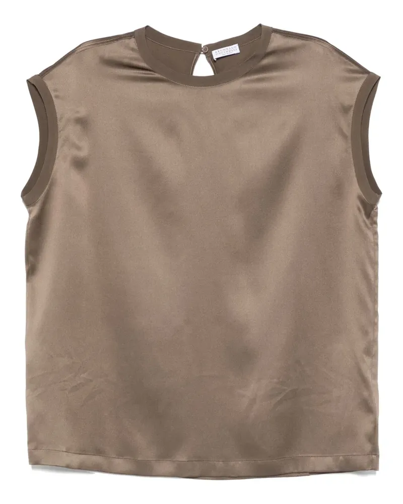 Brunello Cucinelli Ärmeloses Oberteil - Grün Grün