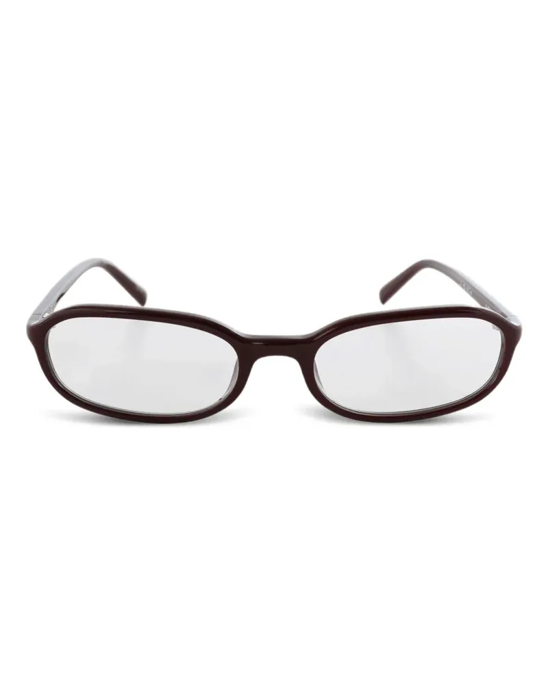 CHIMI Edith Brille mit ovalem Gestell - Rot Rot