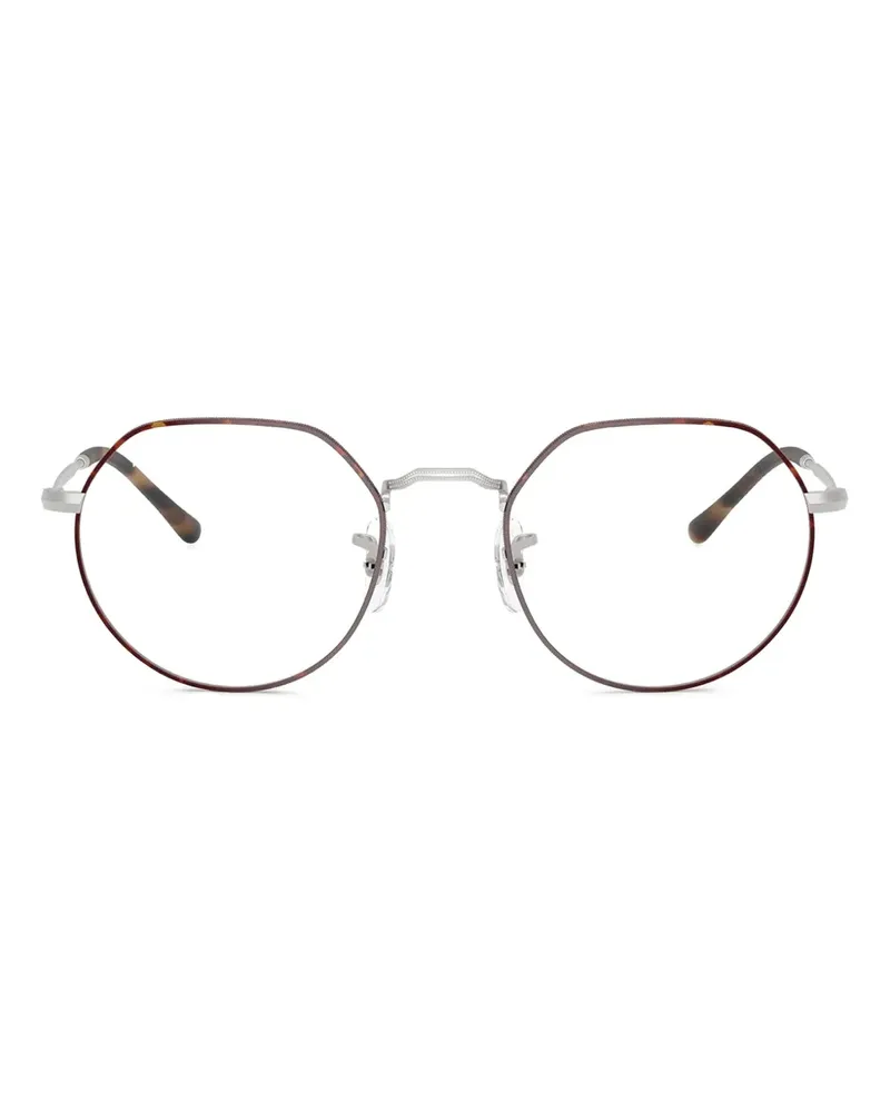 Ray Ban Brille mit geometrischem Gestell - Braun Braun