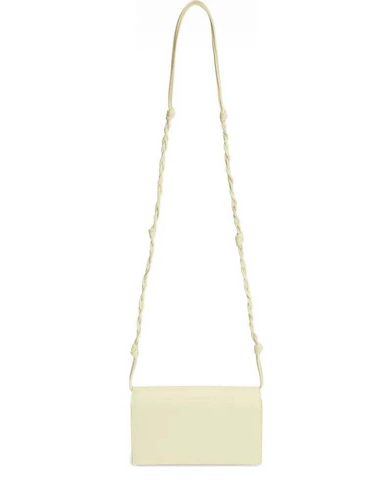 Jil Sander Handgeknotete Tangle Schultertasche - Nude Nude