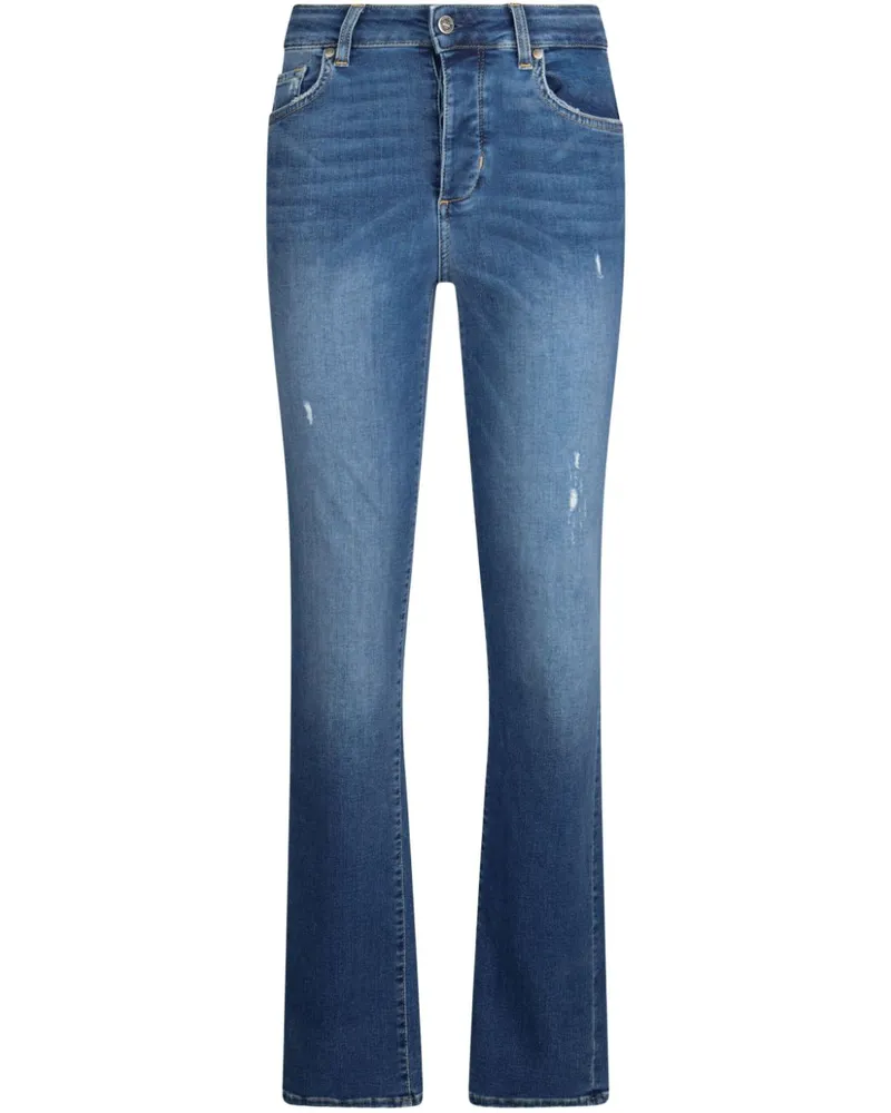 Liu Jo Straight-Leg-Jeans mit hohem Bund - Blau Blau