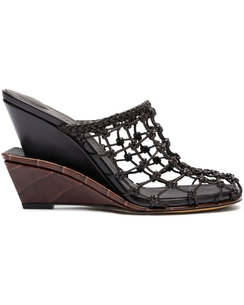 Jacquemus Les Doubles Tress Mules 100mm - Braun Braun