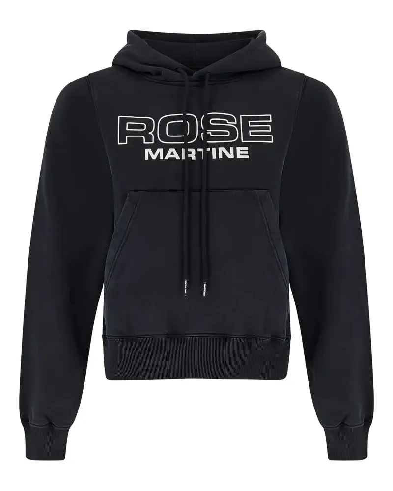Martine Rose Hoodie mit Logo-Print - Schwarz Schwarz
