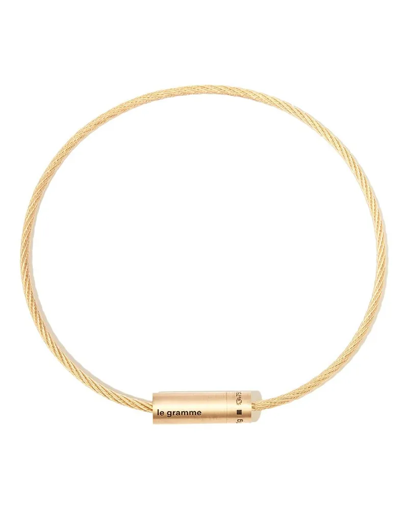 Le Gramme 18kt Gelbgoldarmband im Kabeldesign Gold