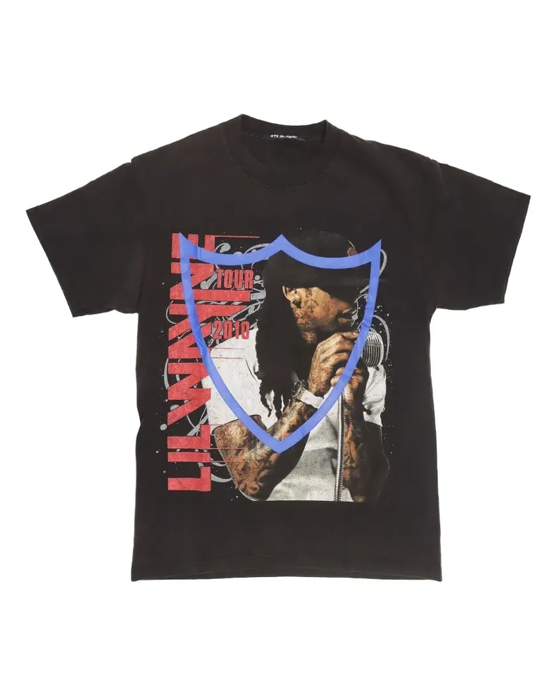 HTC Hollywood Trading Company T-Shirt mit Lil Wayne-Print - Schwarz Schwarz