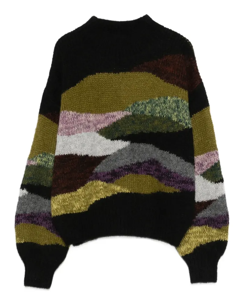 Antik Batik patterned sweater - Schwarz Schwarz