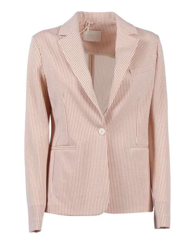 CIRCOLO 1901 slim-fit striped blazer - Nude Nude