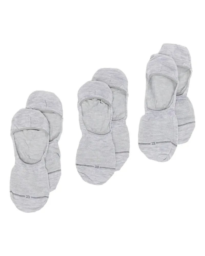 Ermenegildo Zegna logo-embroidered socks (set of four) - Grau Grau