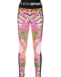 Philipp Plein Leggings mit Print Schwarz